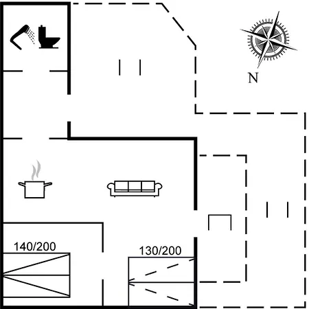 Дом отдыха Quanna - 50m From The Sea By Interhome Оттеруп